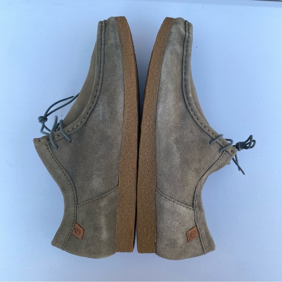 Clarks Shacre II Run olive Suede Moccasin Slip on shoes Men Size 12 wallaby - Picture 9 of 14